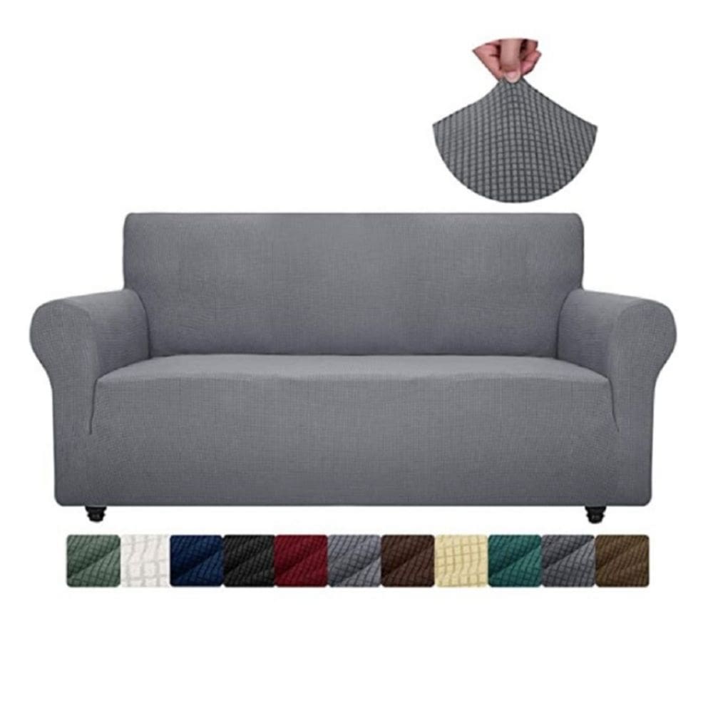Capa de sofá CUADRILLE Tecido elástico texturizado de 4 corpos