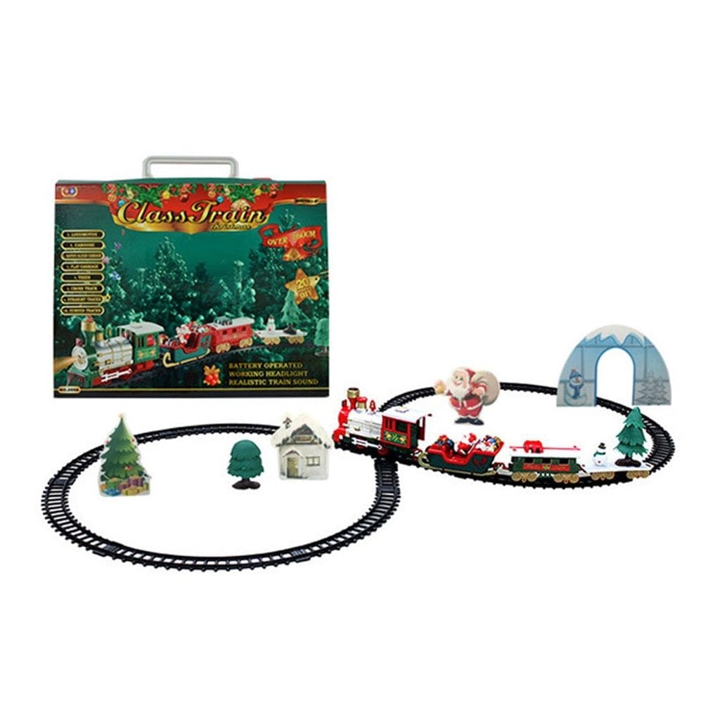 Faixa de música elétrica de Natal de Toy Car com luzes e sons