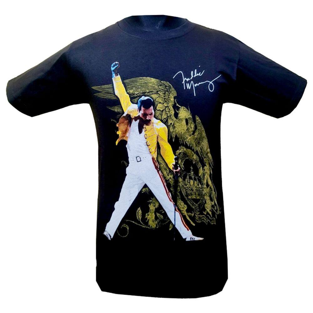 Camiseta Freddie Mercury com estampa dupla Pole