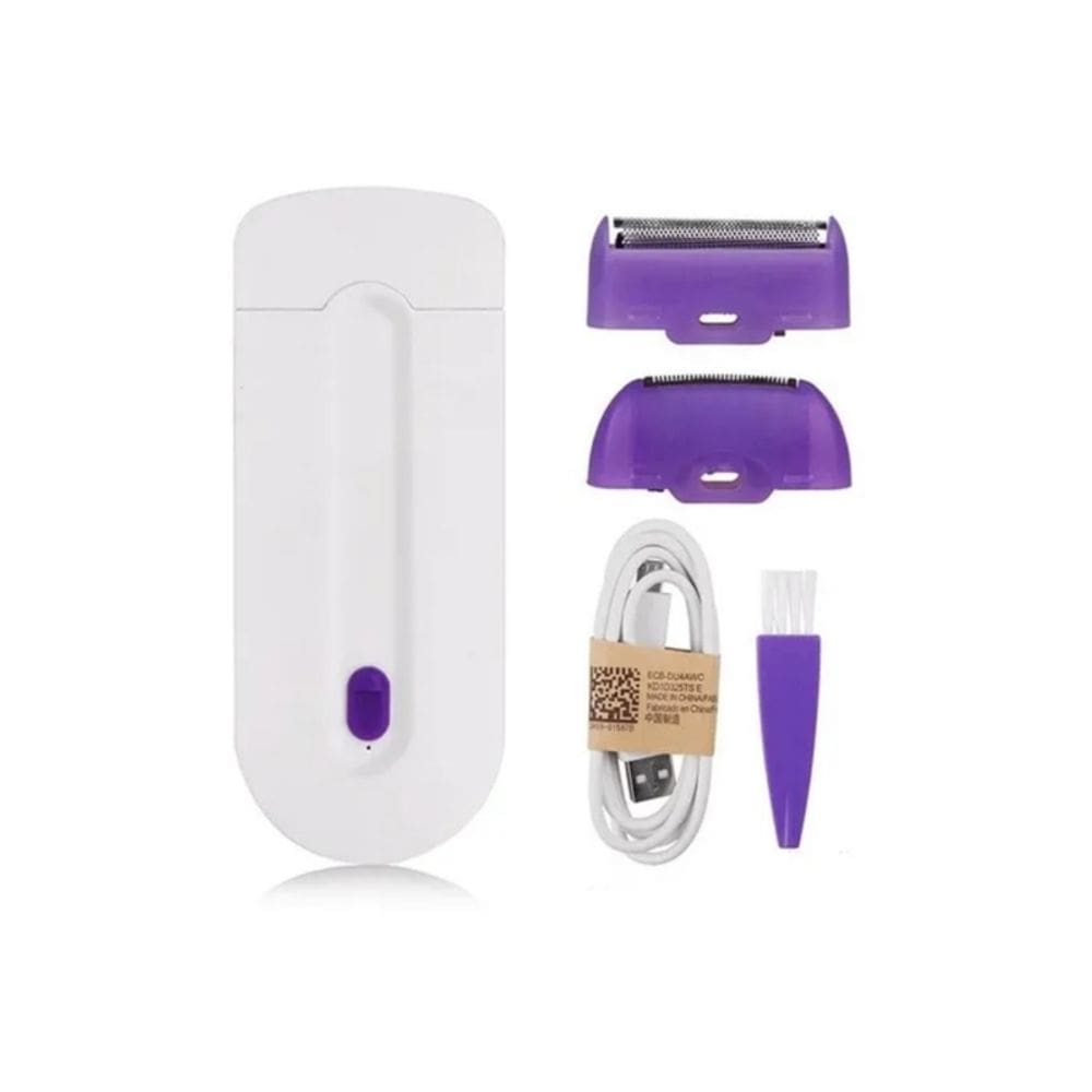 Depiladora de depilação, sensor USB recarregável, luz laser