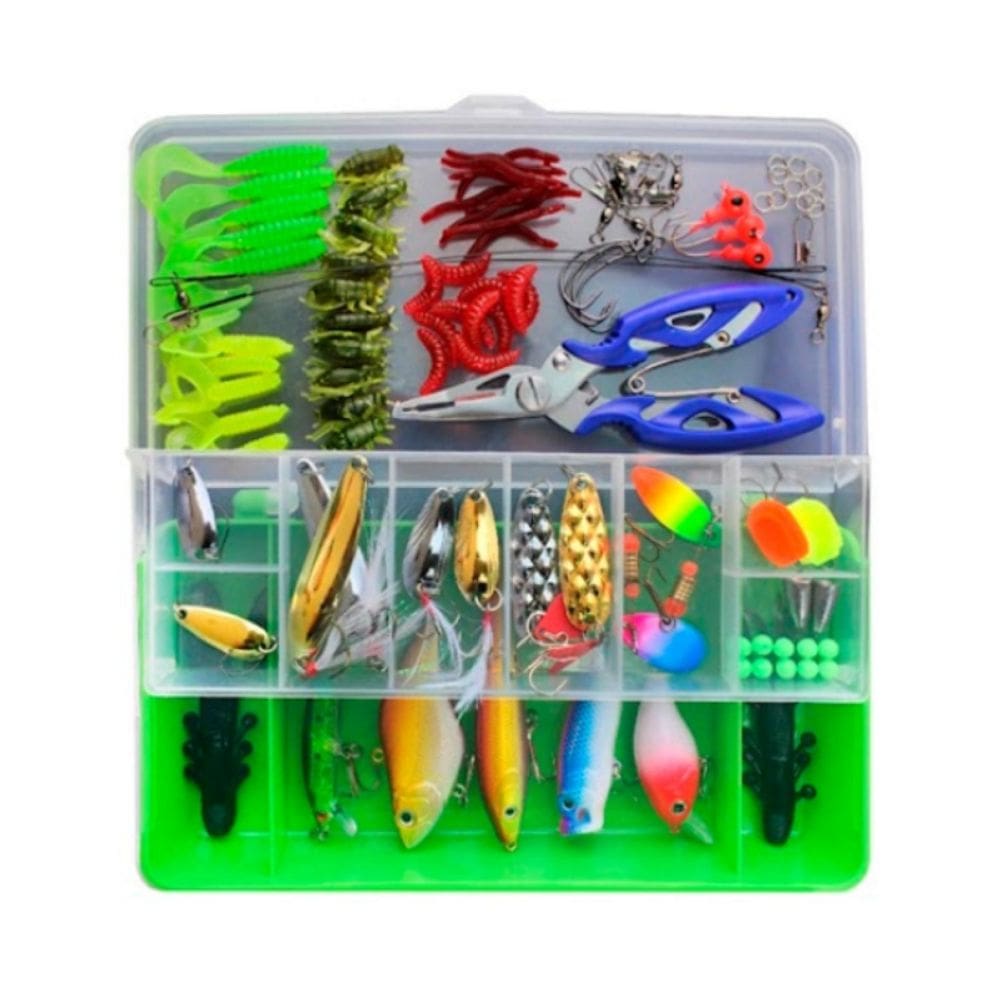 Kit de acessórios de pesca 101 peças para pesca fluvial