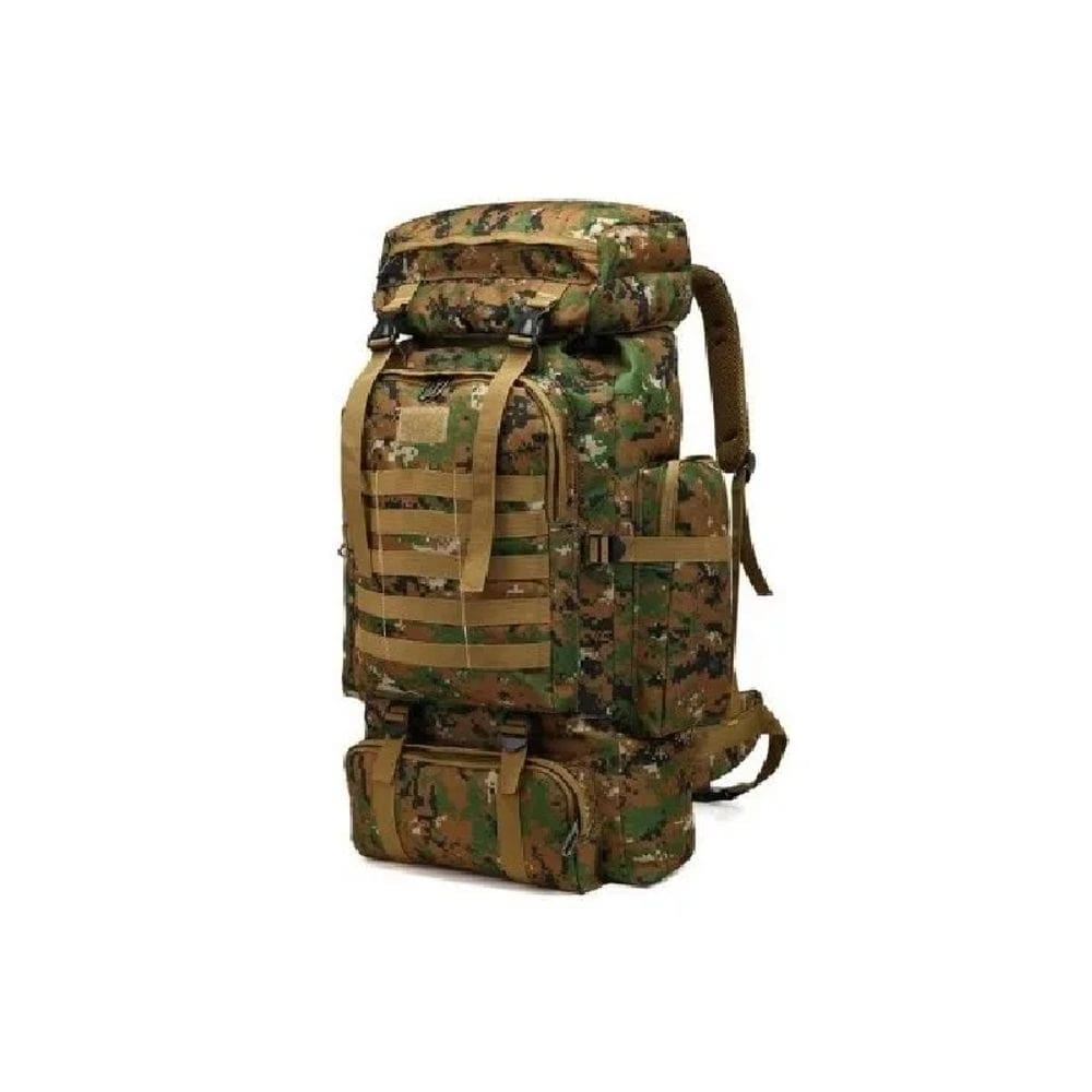 Mochila Tactica Camping Trekking Hiking 80L Pixelated Jung