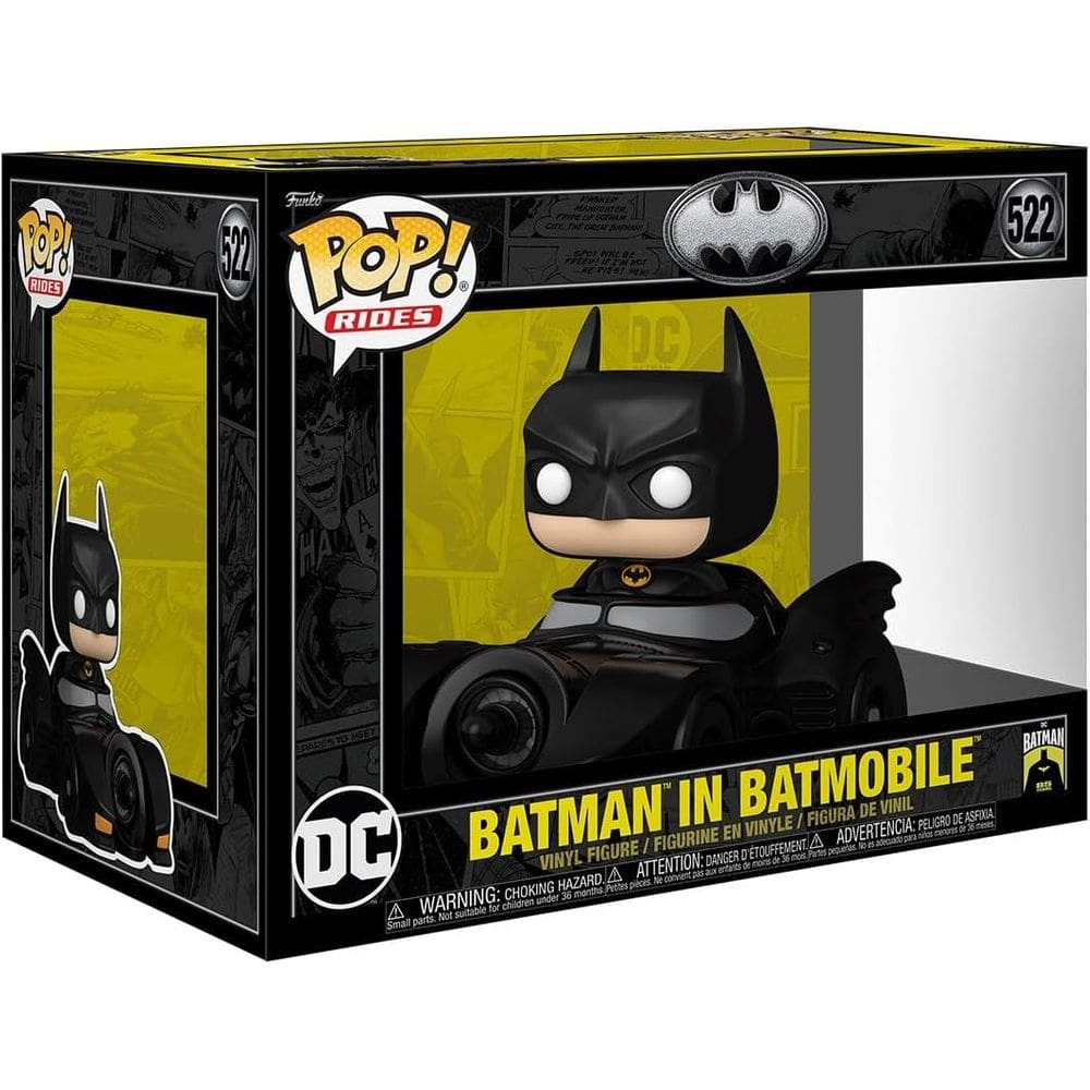 Funko POP! Rides Deluxe - DC Comics Batman 85 Anos - Batman no Batmóvel (1989) 522