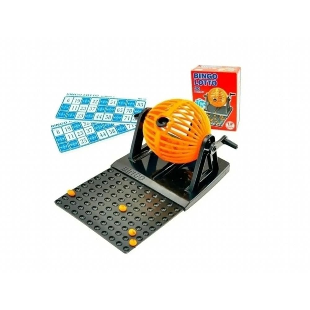 Jogo Bingo Lotto Tombola 12 cartas e 90 números Family Bingo