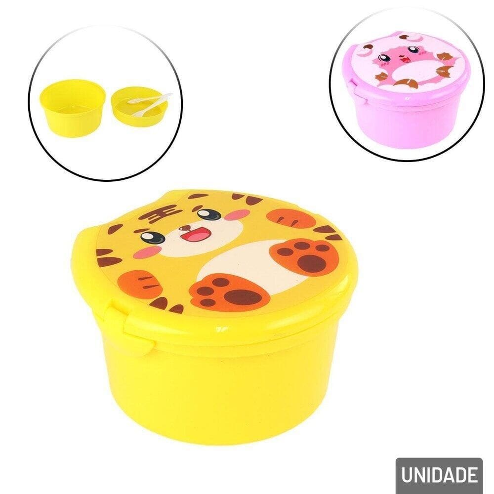 Marmita Infantil 3 Pçs Animais - Tudo em Caixa