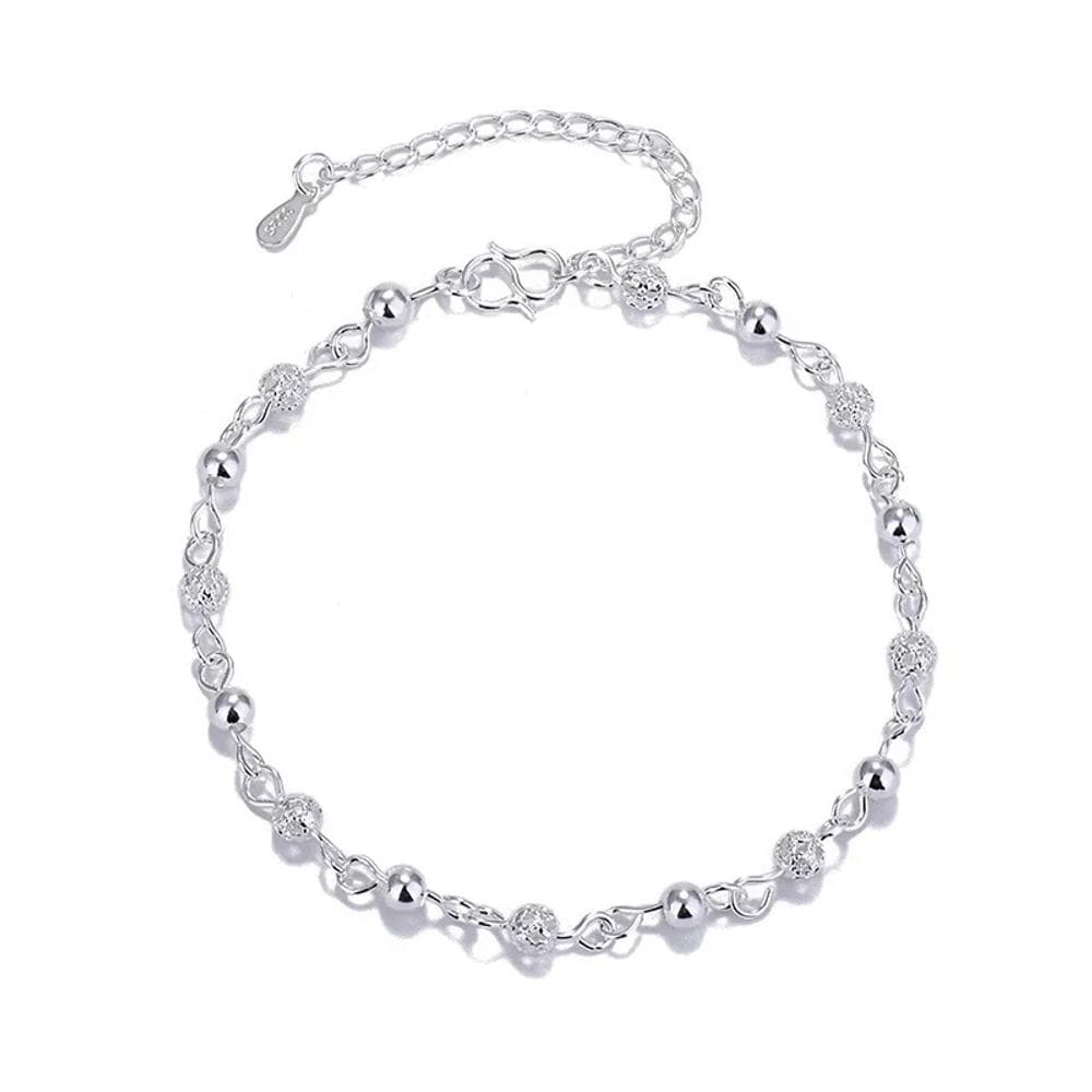 Pulseira Silver Ball #1 com miçangas finas