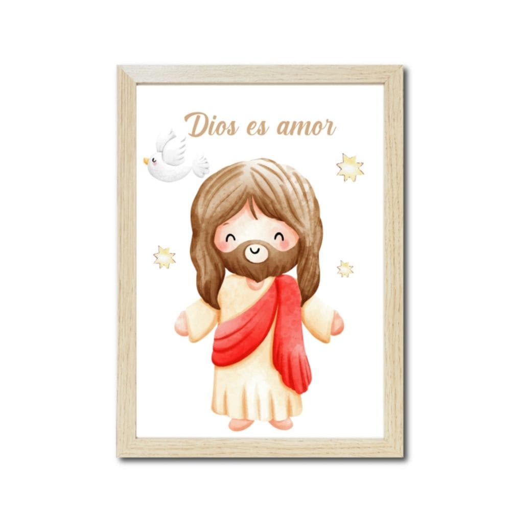 Porta-retratos Love, presente de batizado para crianças