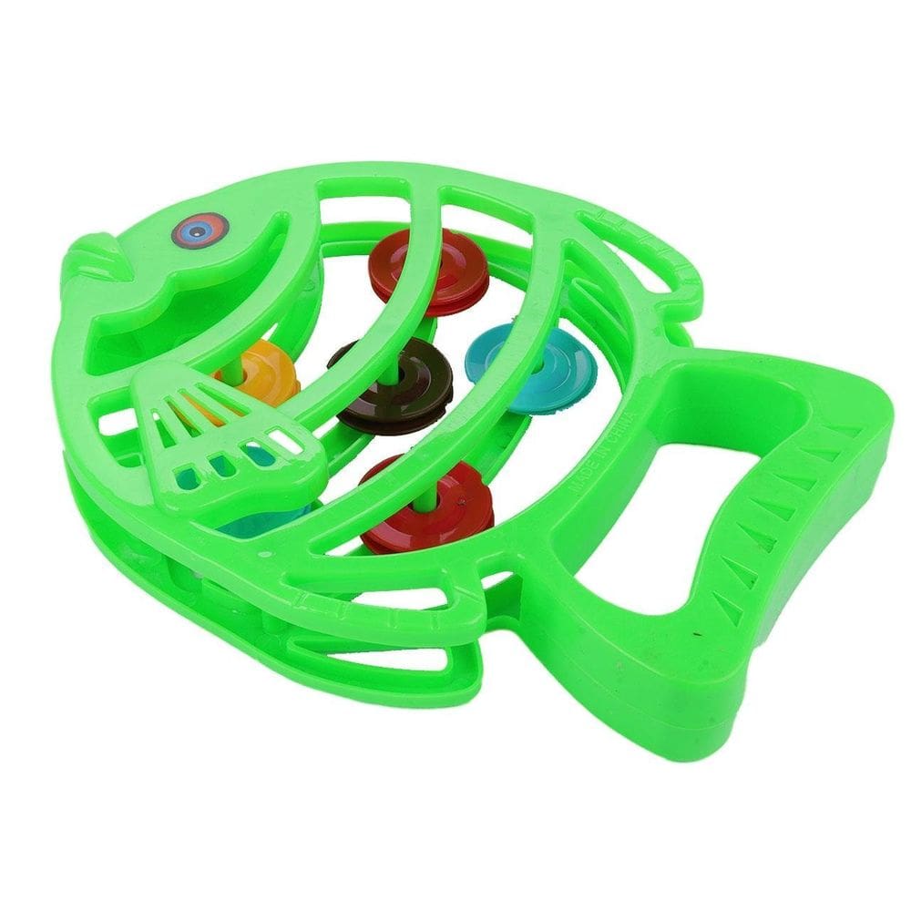 Pandeiro Infantil 18cm Peixinho Color - Tudo em Caixa