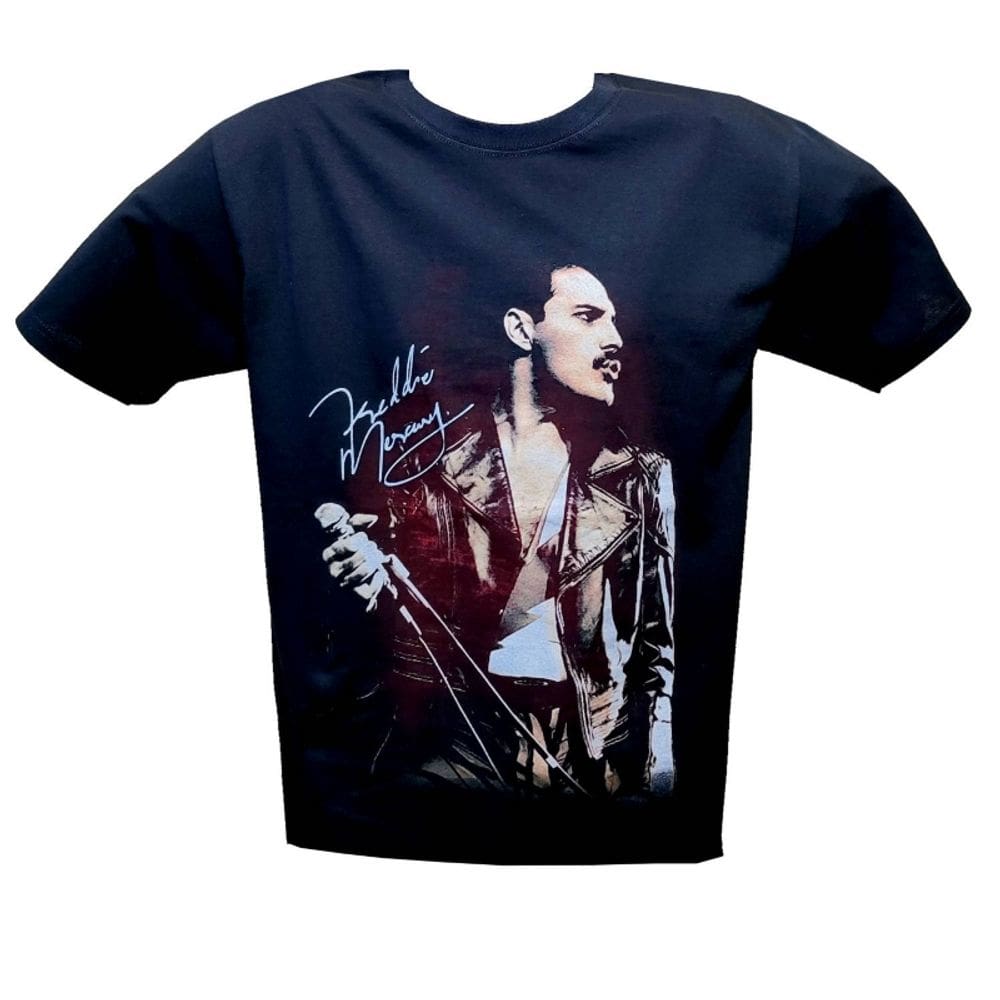 Camiseta Freddie Mercury com estampa dupla Pole