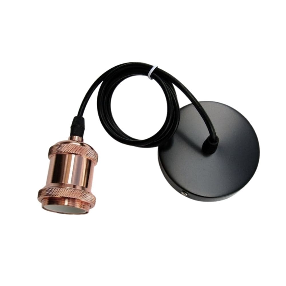 Luminária pendente Vintage E27 Rose Gold Verona Model