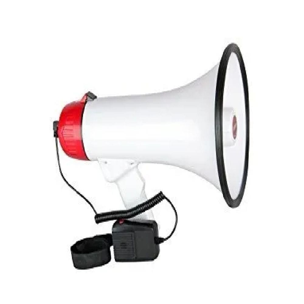 Megaphone Megaphono, alto-falante portátil de 25 W de altura, alcance de 400 m