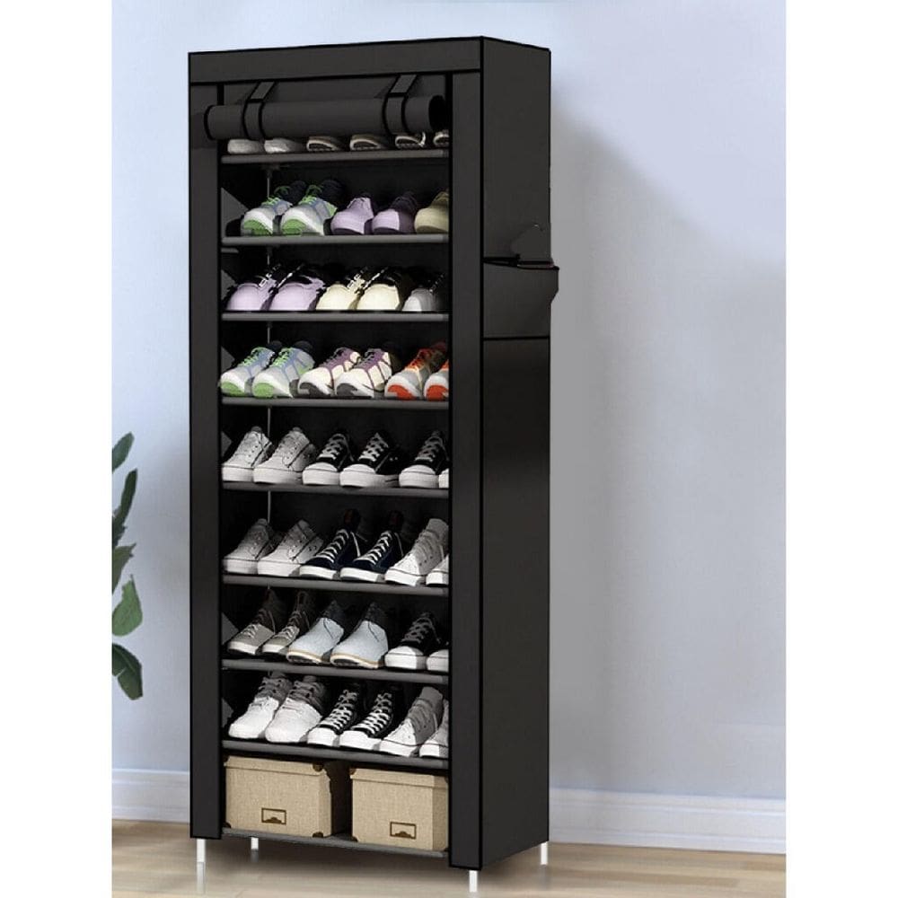 Sapateira com Capa 9 Prateleiras - Tudo em Caixa