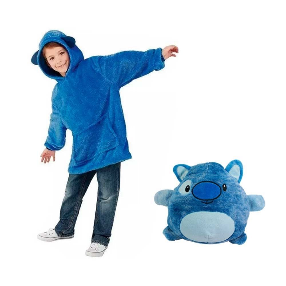 Pulôver com capuz Pollon Pelush Hood Children Blue