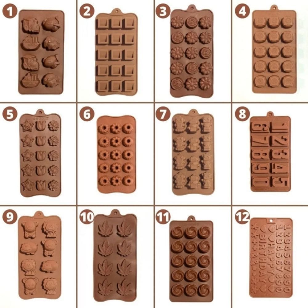 Silicone Muffin Cupcake Chocolate Pastry Mold Hearts 20x10.