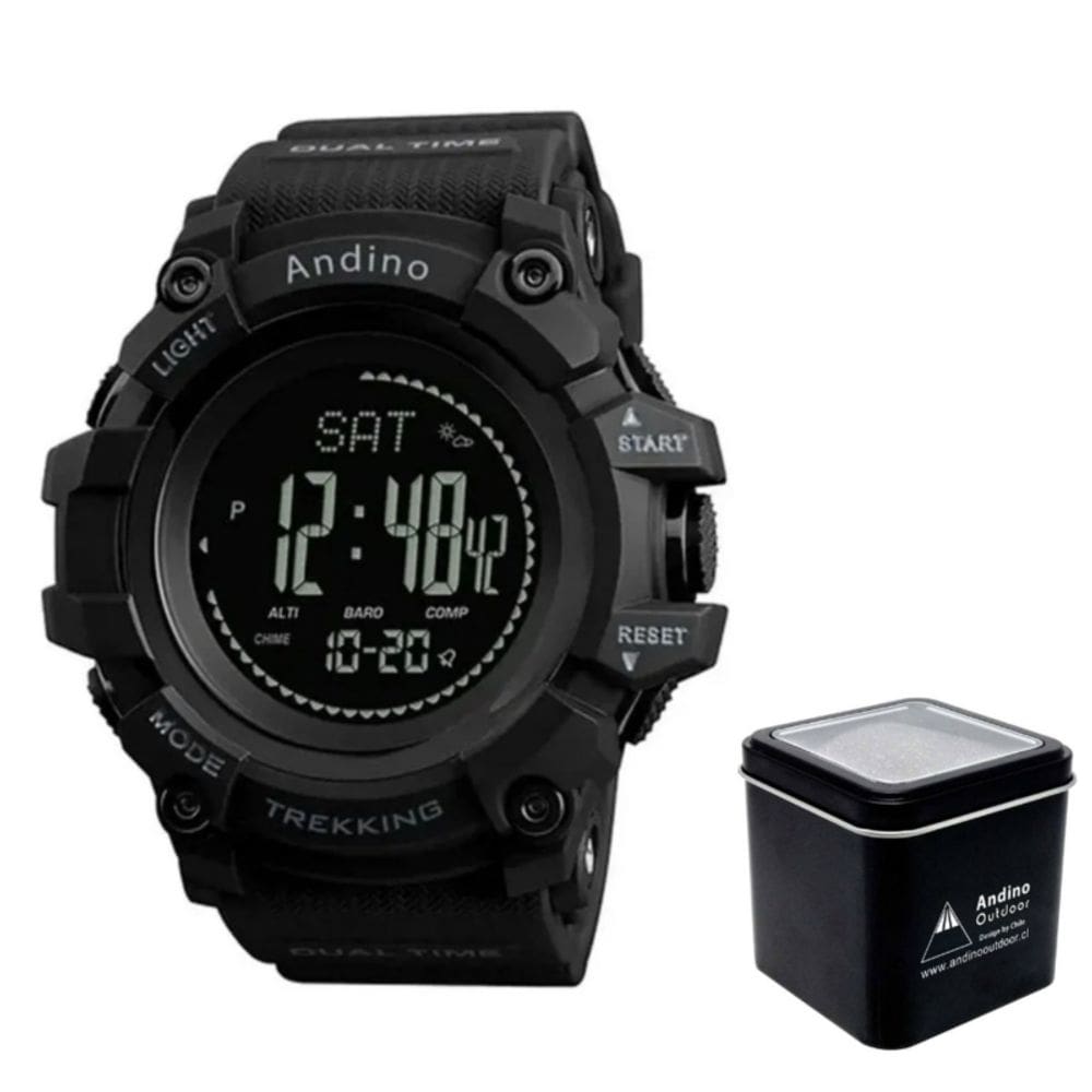 Relógio Andino Clock Barometer Altímetro Bússola Termômetro