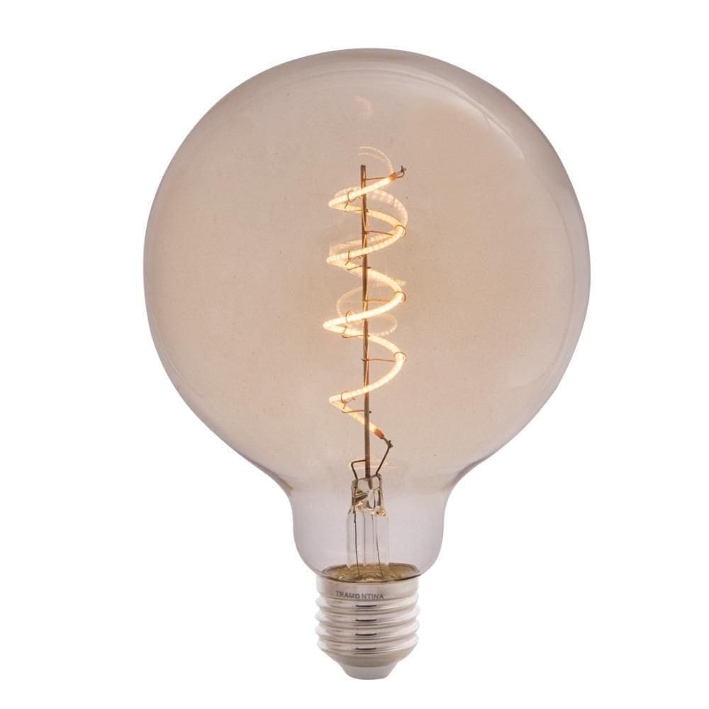 Lâmpada Led De Filamento Espiral Tramontina G125 4 W 2200 K Luz Amarela âmbar