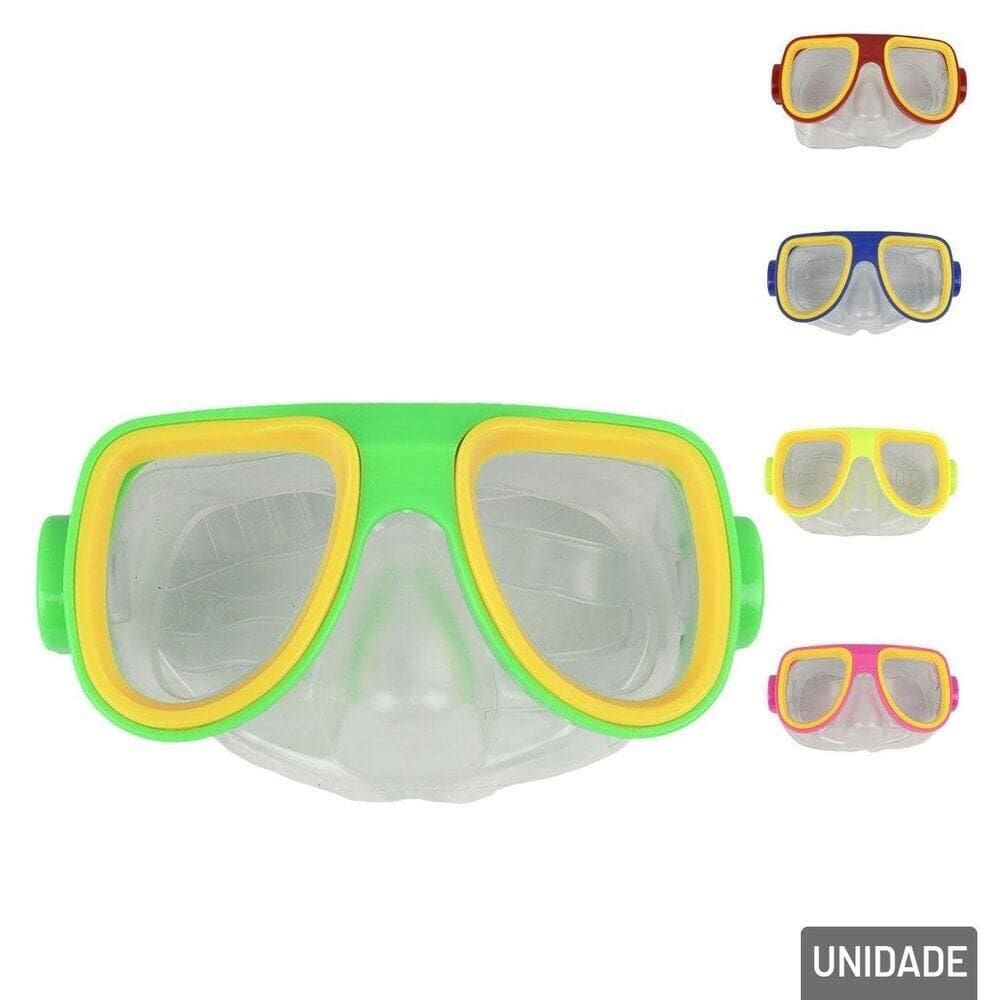 Máscara de Mergulho EM Silicone Infantil Ajustável - Tudo em Caixa