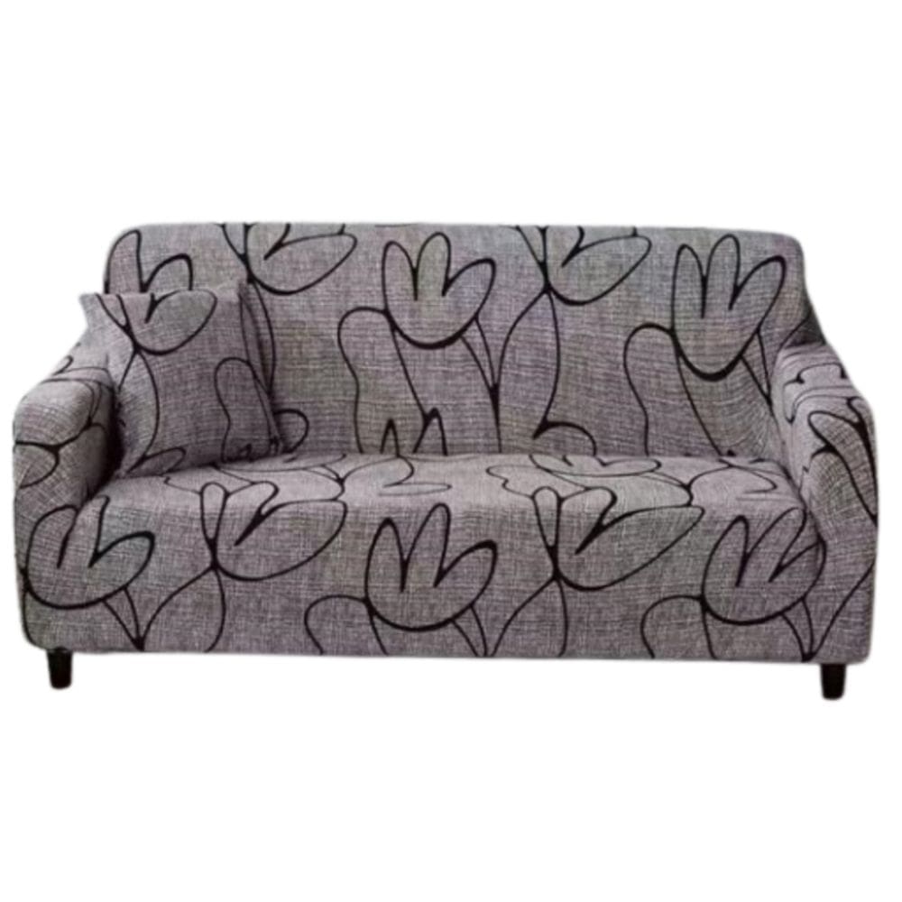 Tecido elástico de capa de sofá para sofá de 4 lugares