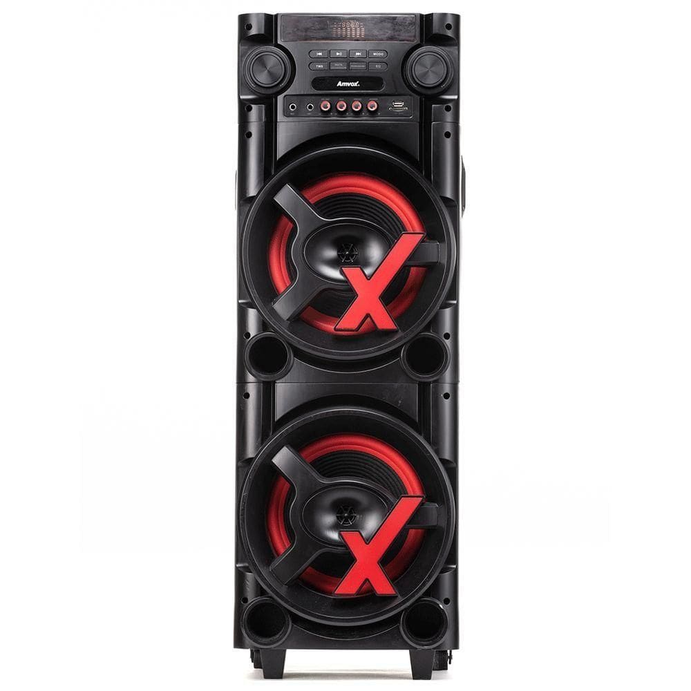 Caixa De Som Amvox New X 1000W RMS Bluetooth ACA1000 Bivolt