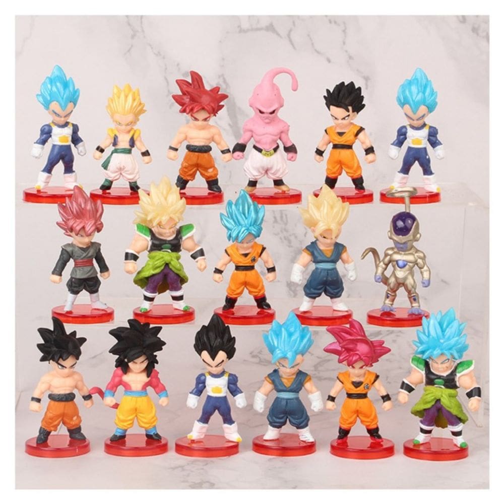 Boneco de ação Dragon Ball Super Saiyan 16 Hearts Black Goku