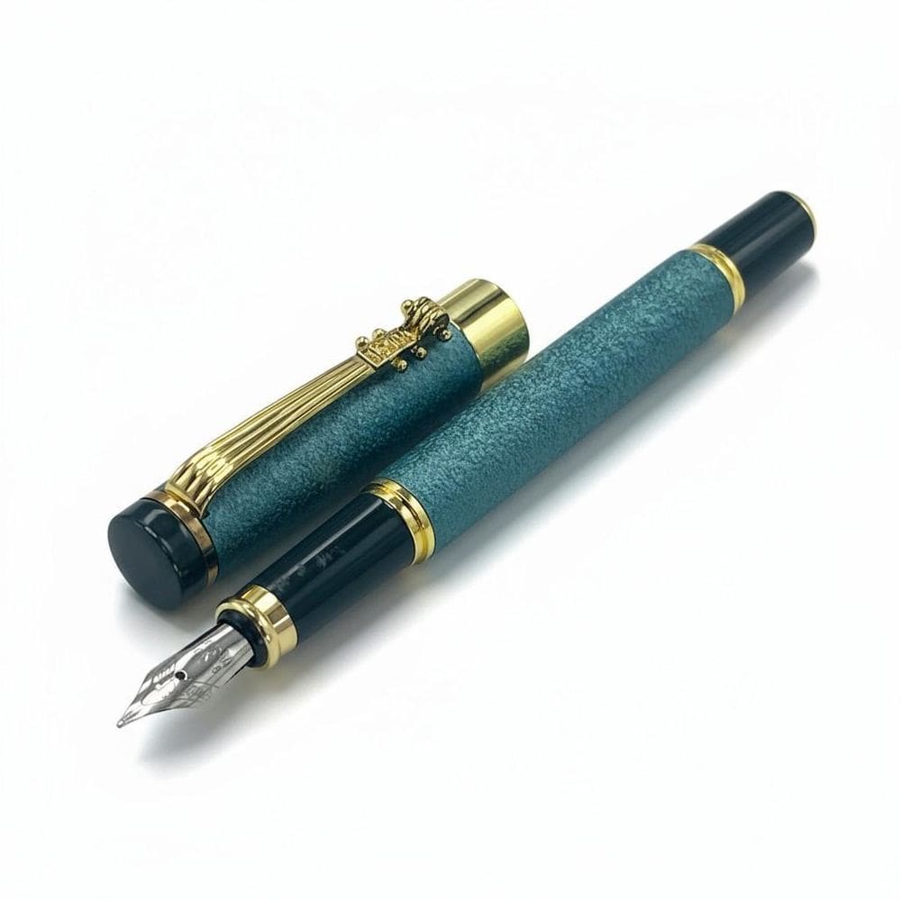 Caneta Tinteiro Executiva Ponta Pena Brilhante Verde 0,5Mm