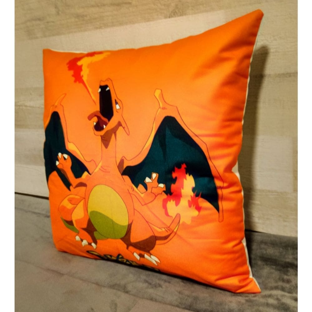 Almofada de pelúcia Charizard 45x45 cm com enchimento