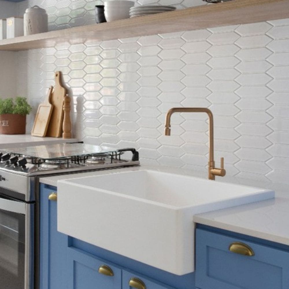 Cuba Cozinha Farm Sink Padrão 45 Cm Estilo Fazenda Avental