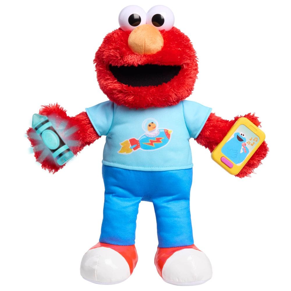 Bicho de pelúcia Just Play Sesame Street Learning Elmo 33cm