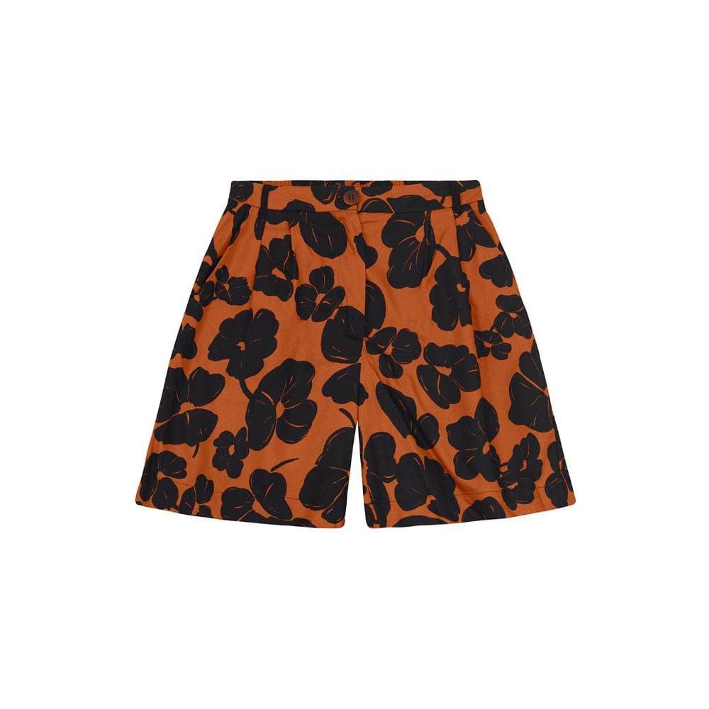 Bermuda Feminina Em Voher Essendi Laranja Escuro