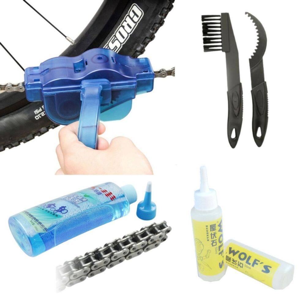 Conjunto de limpeza de correntes Clean Chain Liquid Brushes Cleaner