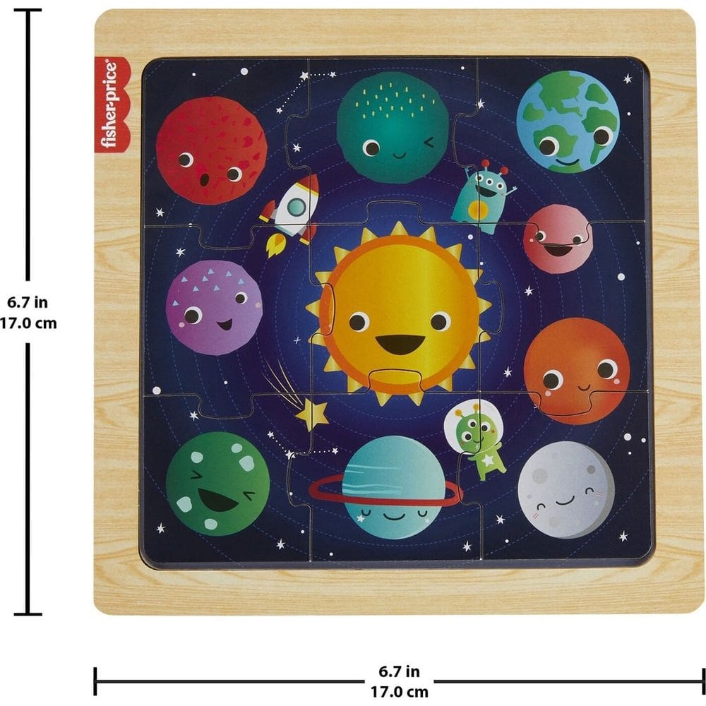 Meu Primeiro Quebra-cabeca de Madeira - Sistema Solar MATTEL