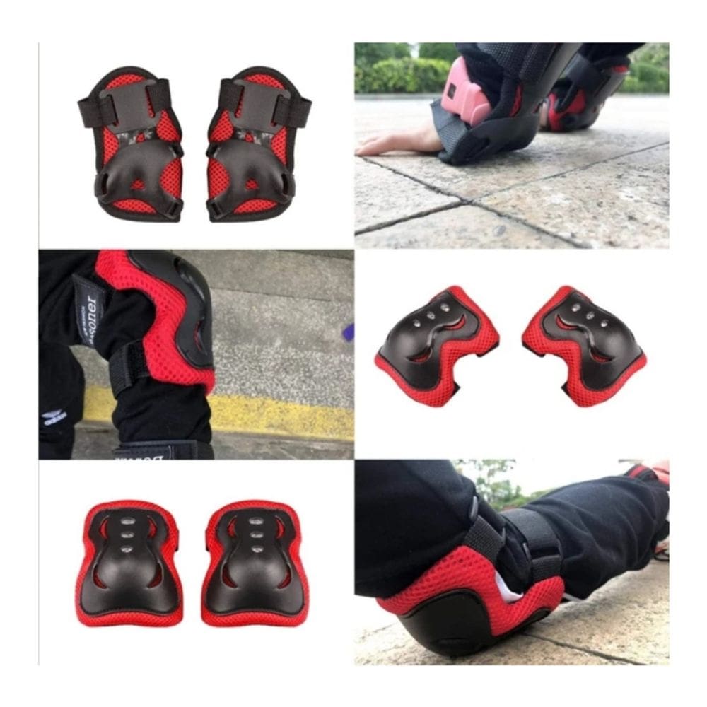 Conjunto de proteção: casaco de mão infantil, joelheiras para spa ao ar livre