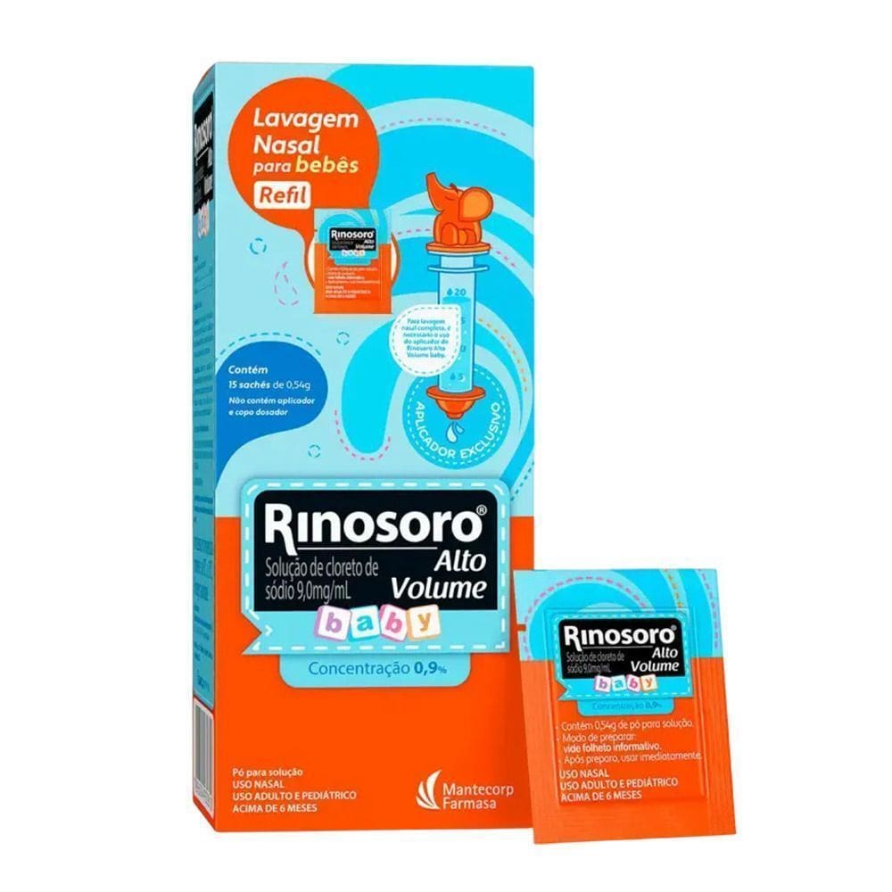 Refil Rinosoro Baby Alto Volume 15 Sachês