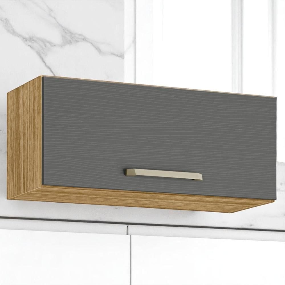 Armário Refrigerador 700 Lapis Freijó Gris