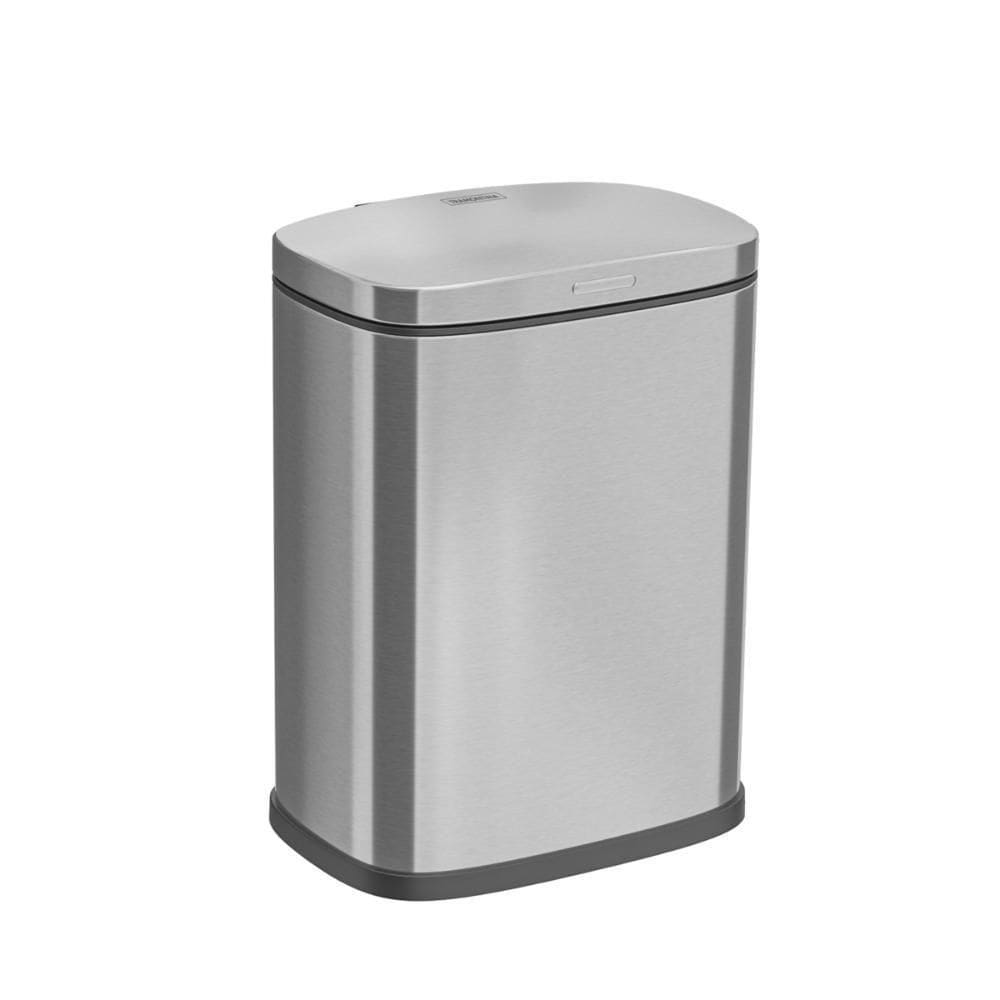 Lixeira Tramontina Tipo D Em Aço Inox Com Acabamento Scotch Brite 3 L