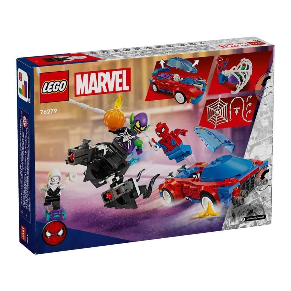 Lego Marvel - Carro De Corrida Spider-Man E Green Goblin.