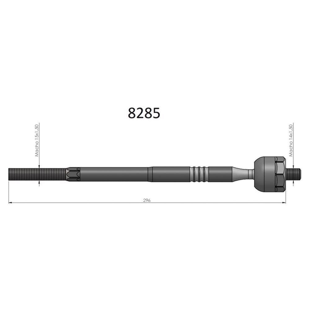 Barra Axial Hilux Td D4D Pitbull Bortec Ba8285