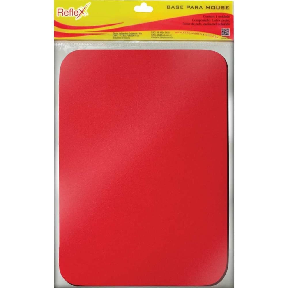 Mouse Pad Tecido Vermelho Emborrachado - Reflex