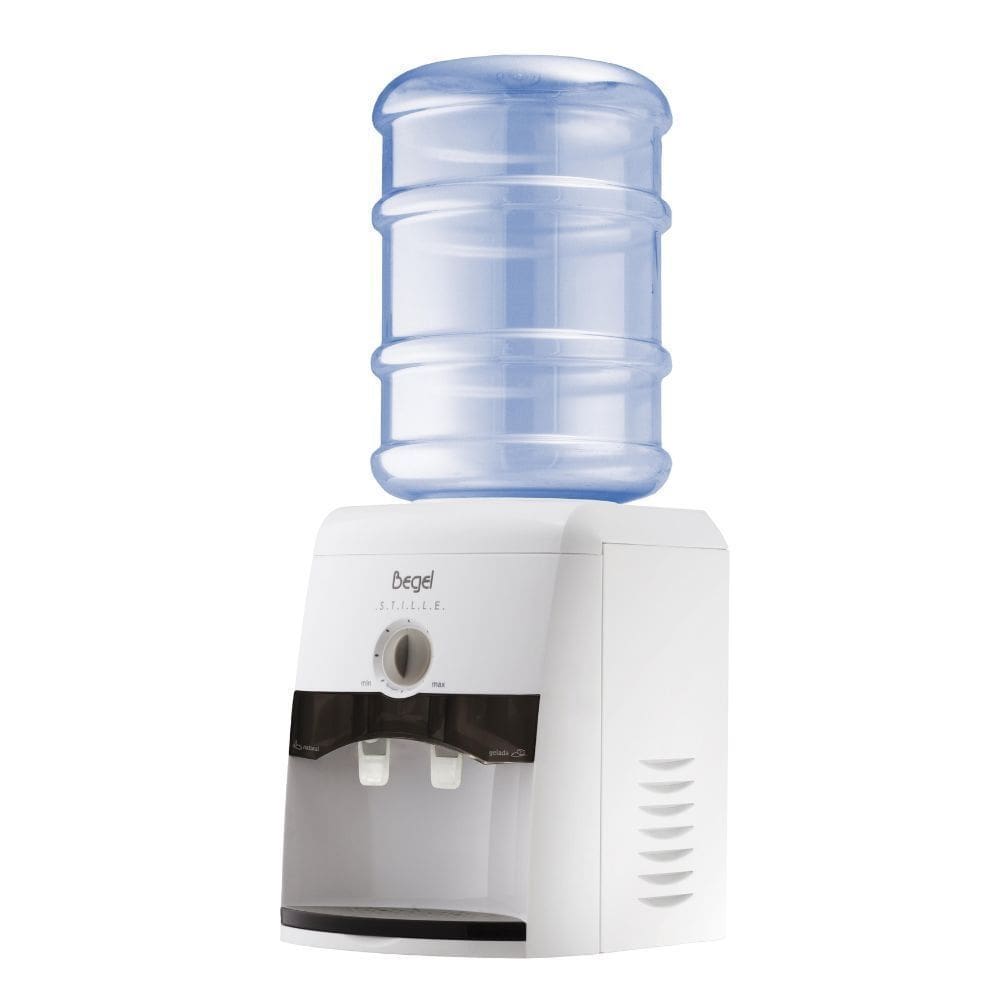 Bebedouro Garrafão de Mesa Stille Branco Fume Begel 220V