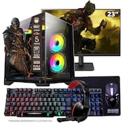 PC Gamer AMD Ryzen 5 4600G 16GB RAM Placa de video Radeon Vega 7 SSD 480GB Fonte 550W + Monitor 23” LED 75hz + Kit Gamer Completo