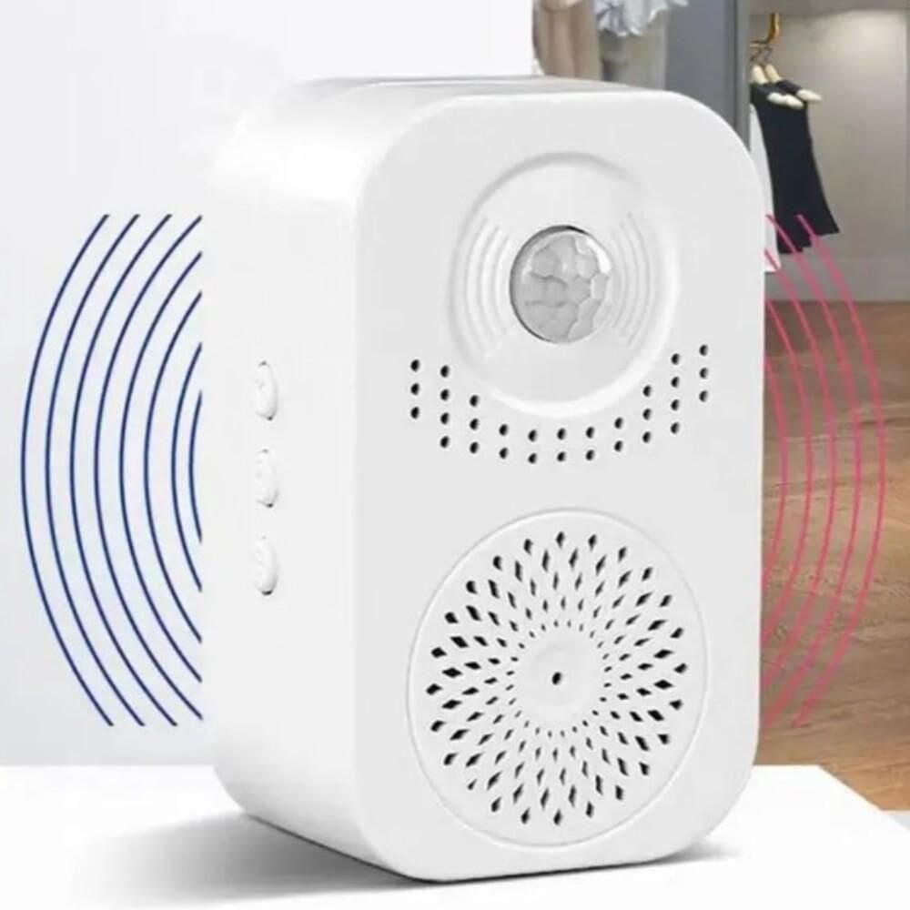 Campainha Sensor Presença Inteligente Lembrete Voz Infravermelho Detector Movimento Por Indução Gravador Alerta Mensagem