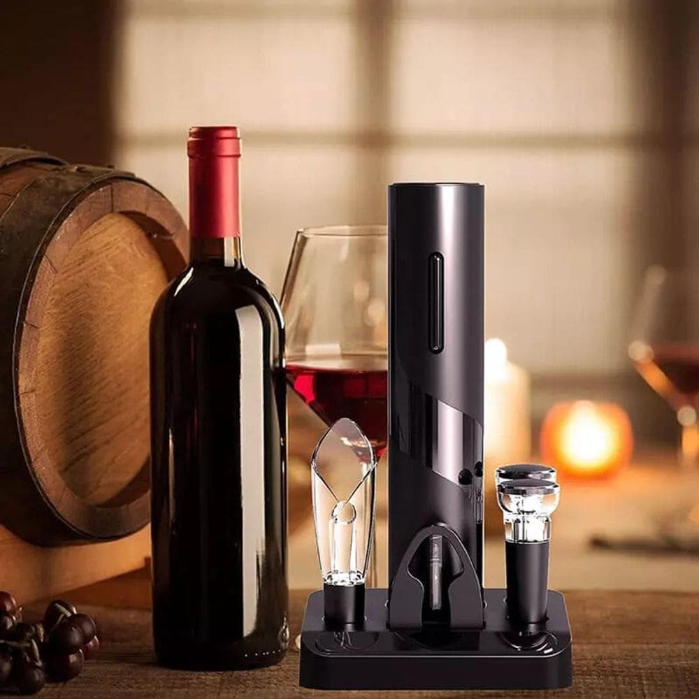Abridor de vinho elétrico - Tudo em Caixa