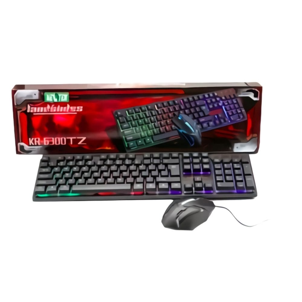 Kit de teclado e mouse, cabo USB, retroiluminado para jogadores
