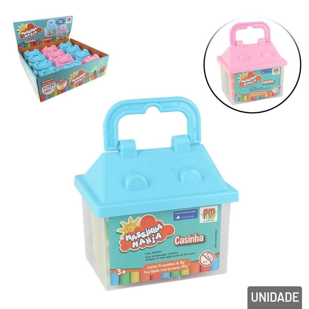 Massinha de Modelar 16 Peças na Casinha Color - Tudo em Caixa