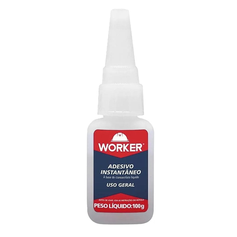Adesivo Cola Instantânea Ultrarrápido 100g Worker 228540