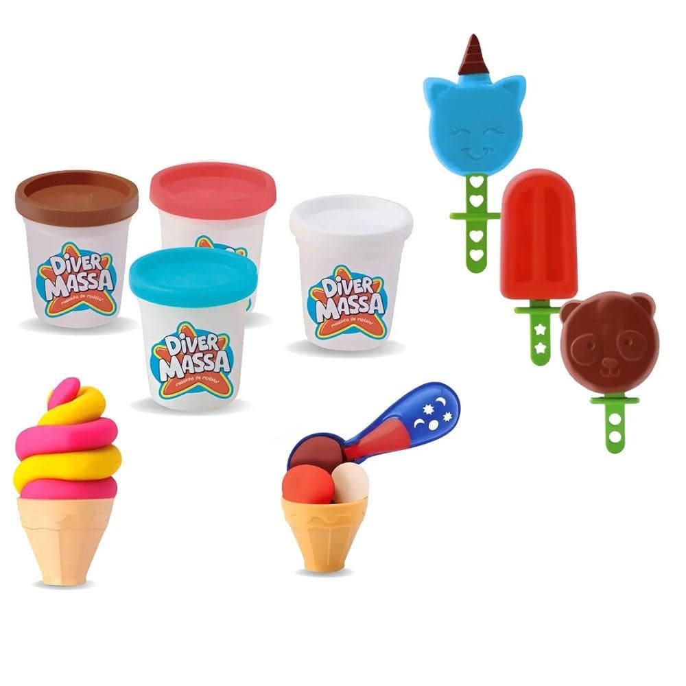 Kit Massinha Sorveteria Divertoys
