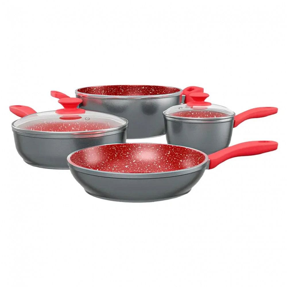 Jogo de Panelas Philco Aluminio Antiaderente Redstone 4 Pecas PKT407