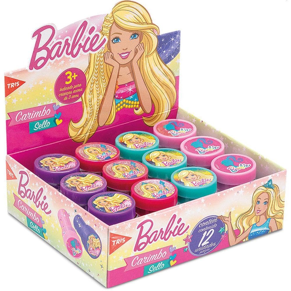 Carimbo Pedagogico Barbie 4 Modelos