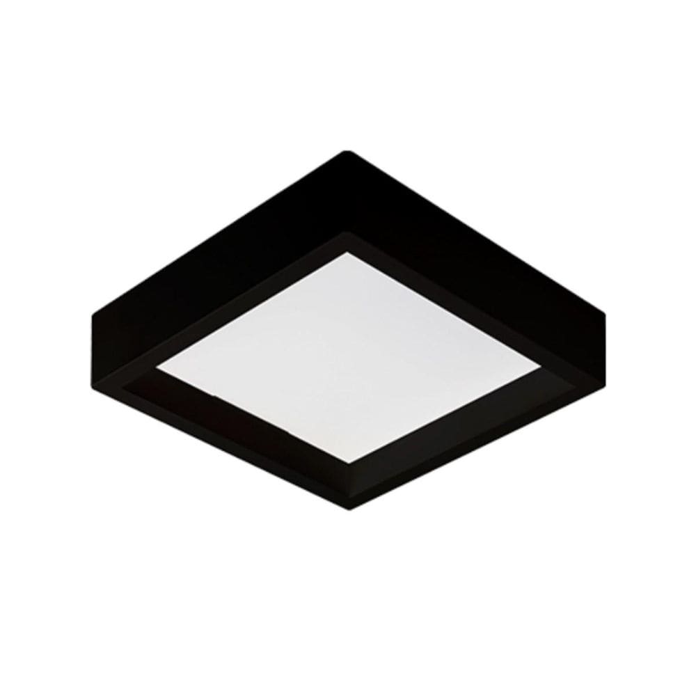 Painel Led Quadrado 28x28cm 24W Preto Fosco