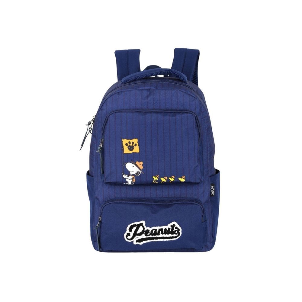 Mochila Escolar Costas Snoopy Oficial - Azul